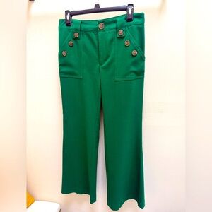 Corey Lynn Calter Women’s Green Button-Accent Pants-Size 6 -EXCELLENT CONDITION